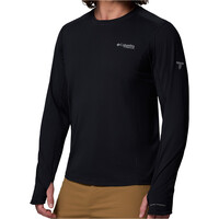 Columbia camiseta montaña manga larga hombre Diamond Peak Pro Long Sleeve Crew vista detalle