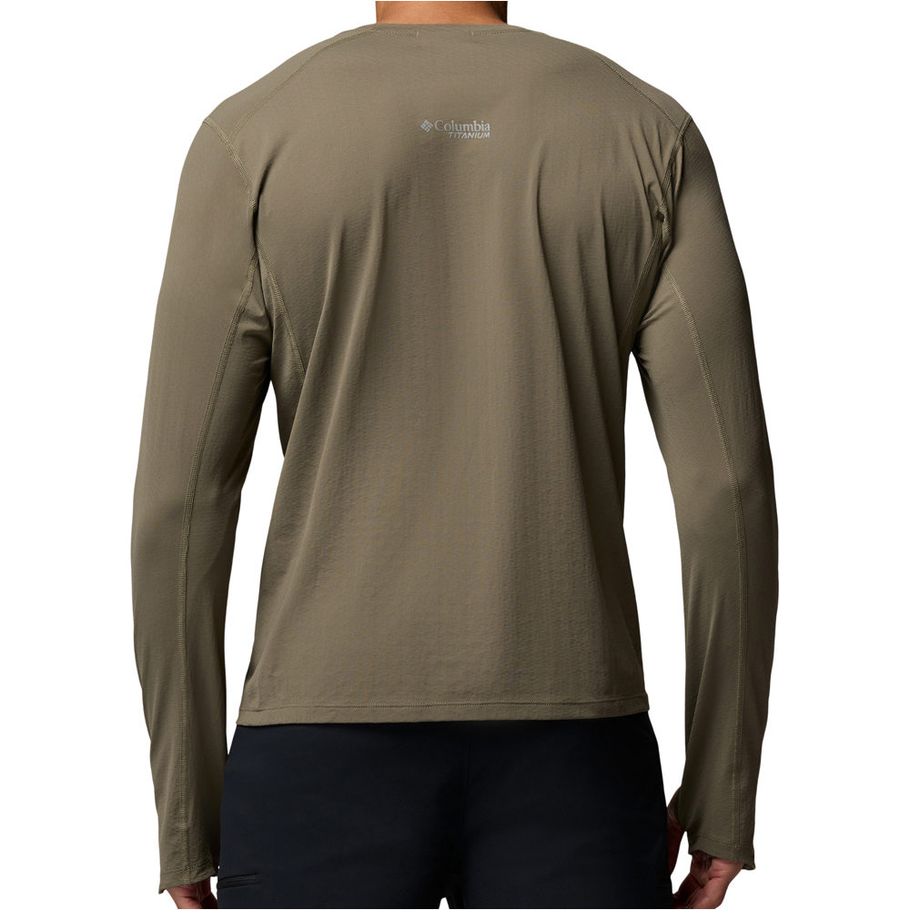 Columbia camiseta montaña manga larga hombre Diamond Peak Pro Long Sleeve Crew vista trasera