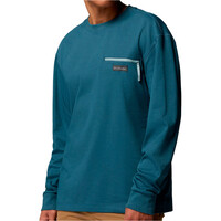 Columbia camiseta montaña manga larga hombre Echo Passage LS Crew vista detalle
