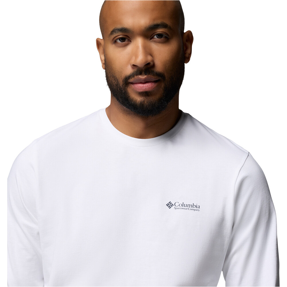 Columbia camiseta montaña manga larga hombre Explorers Canyon Long Sleeve T-Shirt vista detalle