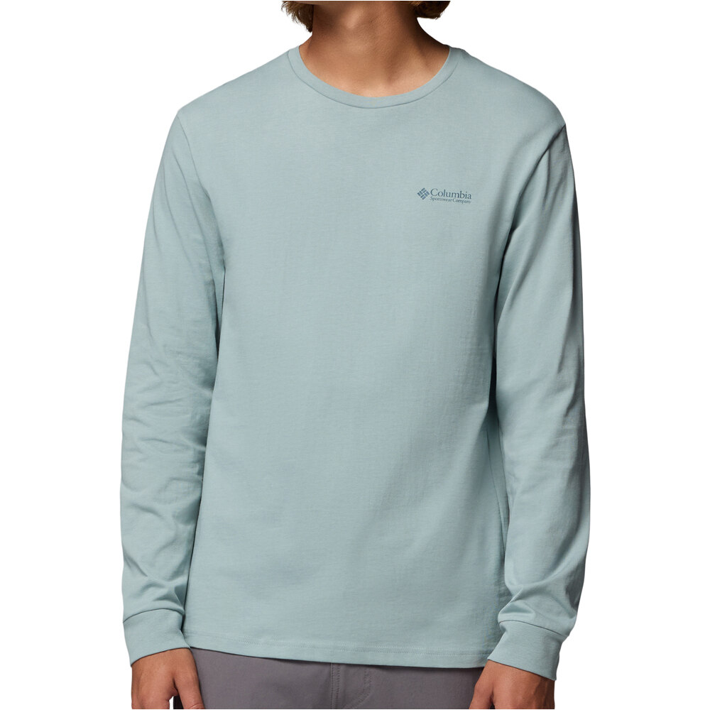 Columbia camiseta montaña manga larga hombre Explorers Canyon Long Sleeve T-Shirt vista frontal