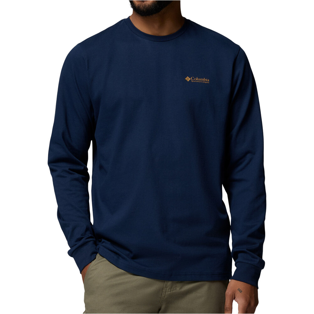 Columbia camiseta montaña manga larga hombre Explorers Canyon Long Sleeve T-Shirt vista frontal