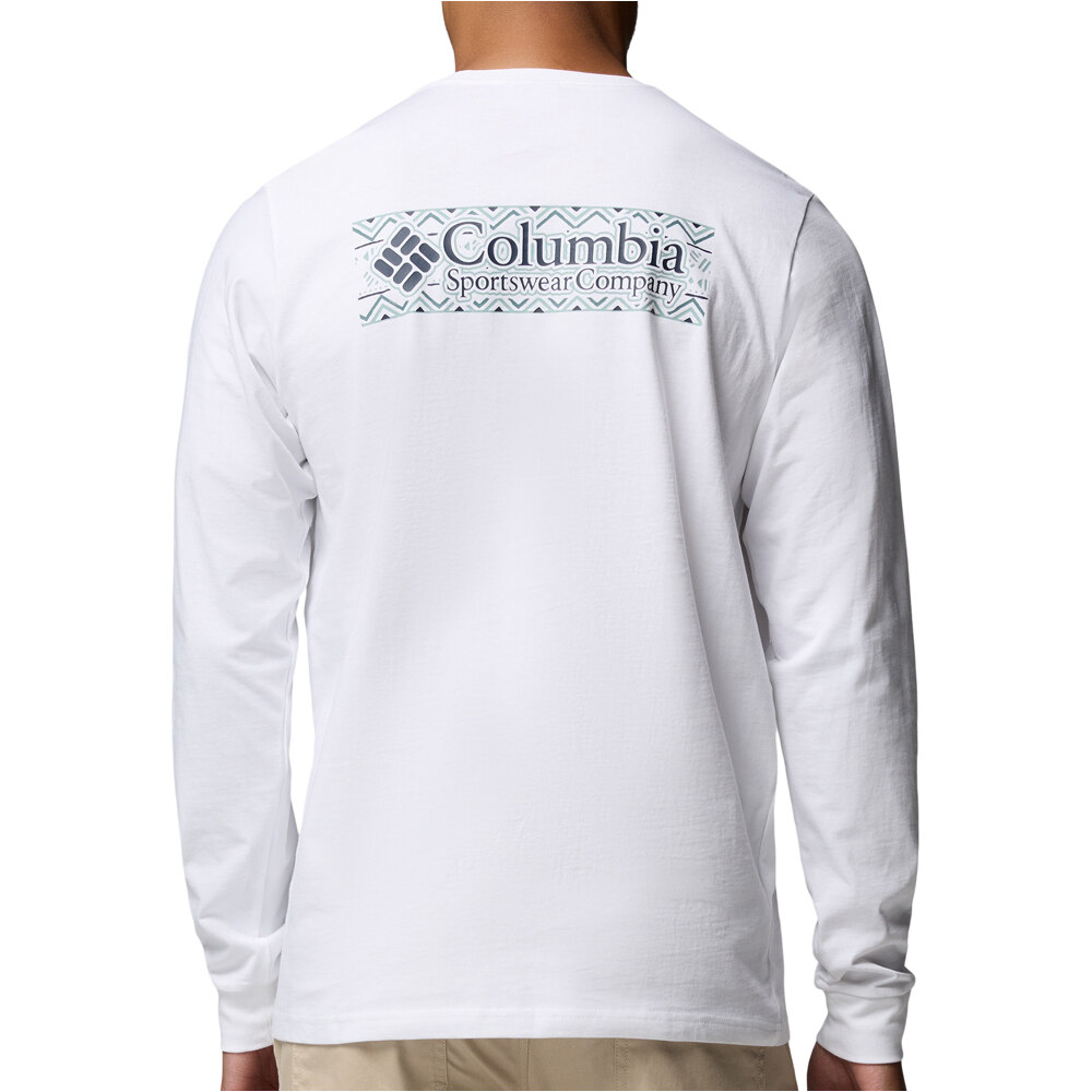 Columbia camiseta montaña manga larga hombre Explorers Canyon Long Sleeve T-Shirt vista trasera