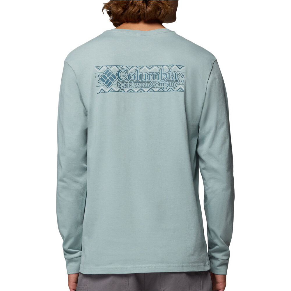 Columbia camiseta montaña manga larga hombre Explorers Canyon Long Sleeve T-Shirt vista trasera