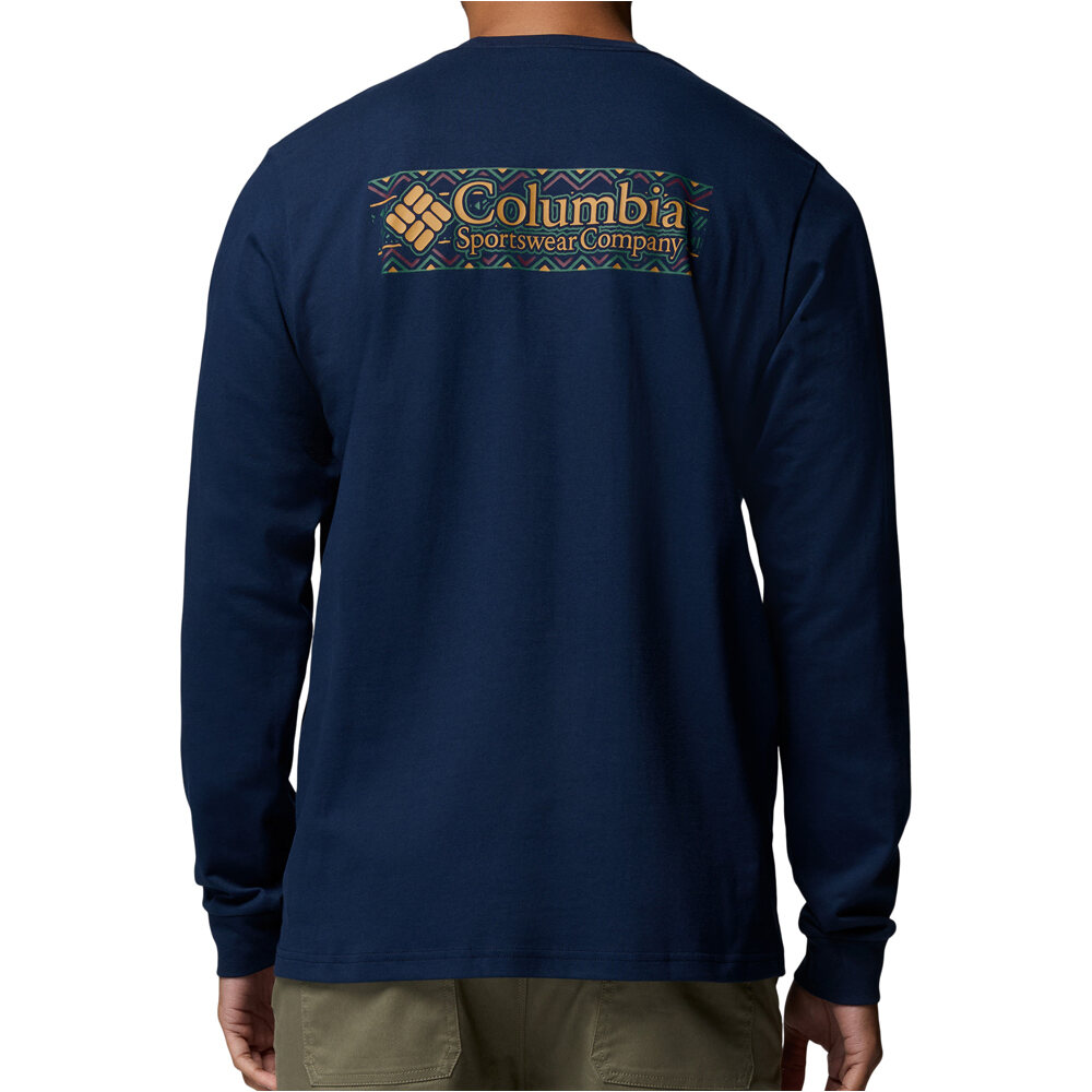 Columbia camiseta montaña manga larga hombre Explorers Canyon Long Sleeve T-Shirt vista trasera