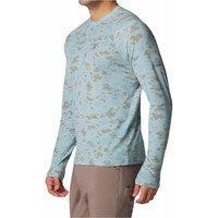 Columbia camiseta montaña manga larga hombre PFG Uncharted Long Sleeve vista detalle