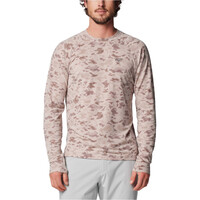 Columbia camiseta montaña manga larga hombre PFG Uncharted Long Sleeve vista frontal