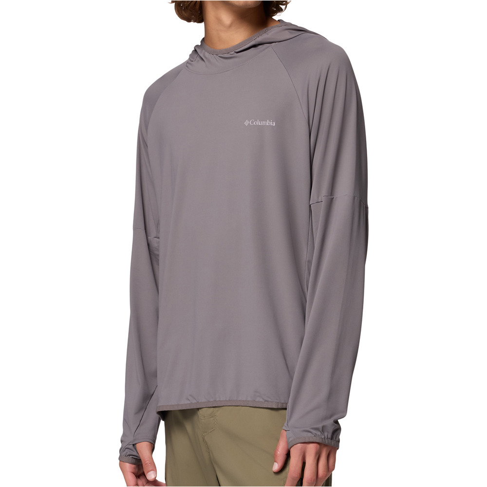 Columbia camiseta montaña manga larga hombre Skien Valley Hoodie vista detalle