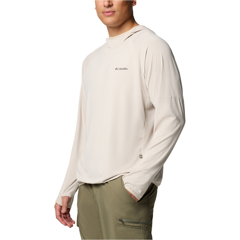 Columbia camiseta montaña manga larga hombre Skien Valley Hoodie vista detalle