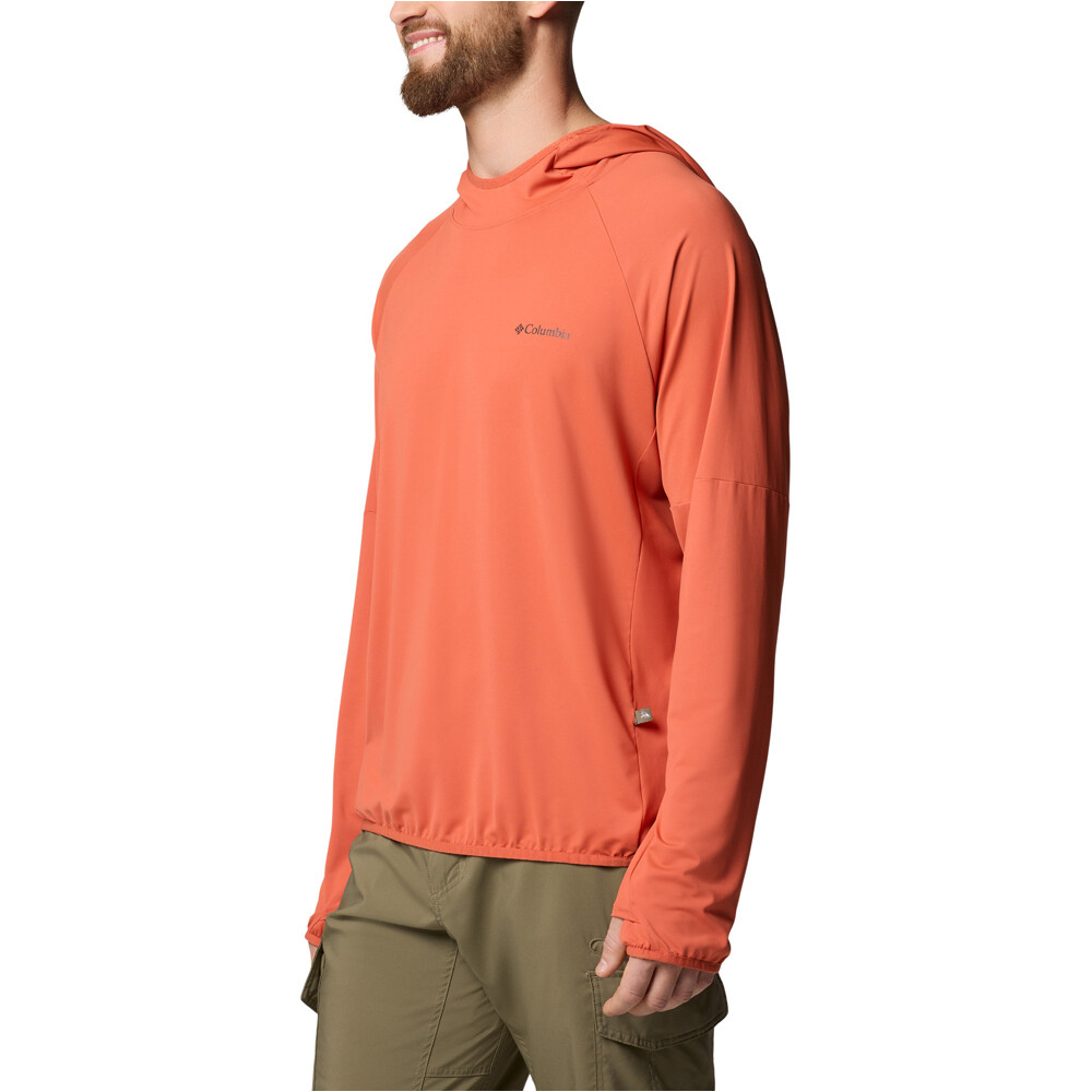 Columbia camiseta montaña manga larga hombre Skien Valley Hoodie vista detalle