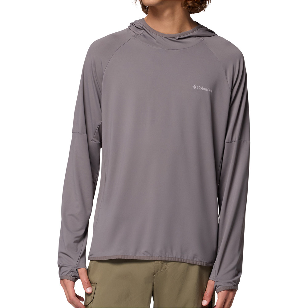 Columbia camiseta montaña manga larga hombre Skien Valley Hoodie vista frontal