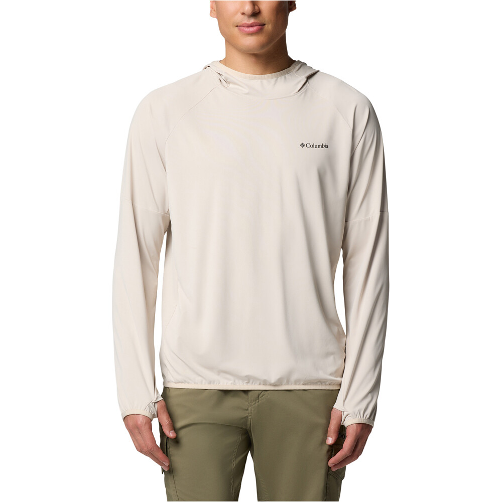 Columbia camiseta montaña manga larga hombre Skien Valley Hoodie vista frontal