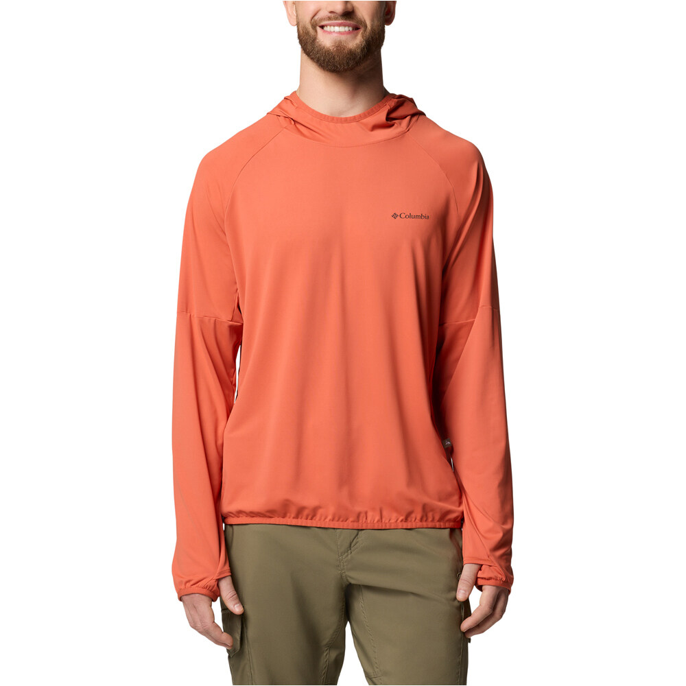 Columbia camiseta montaña manga larga hombre Skien Valley Hoodie vista frontal