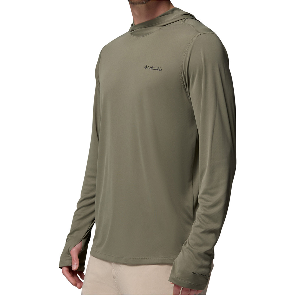 Columbia camiseta montaña manga larga hombre Zero Rules Light Hoodie vista detalle