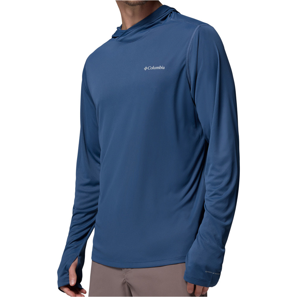 Columbia camiseta montaña manga larga hombre Zero Rules Light Hoodie vista detalle