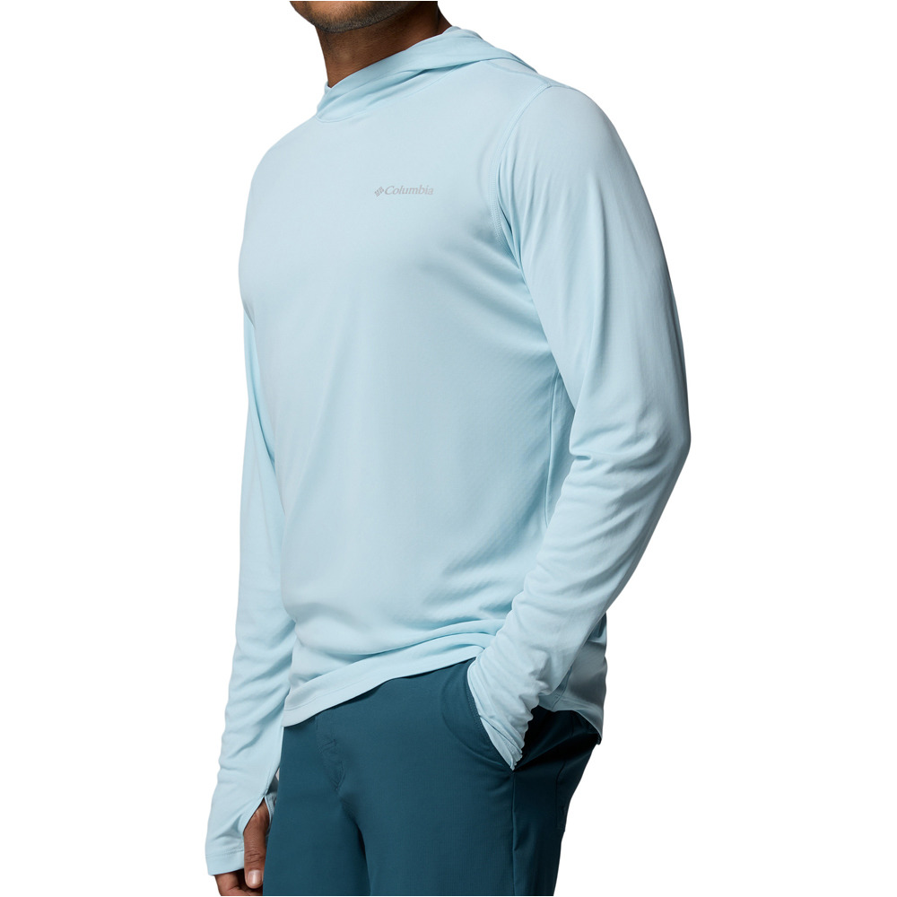 Columbia camiseta montaña manga larga hombre Zero Rules Light Hoodie vista detalle