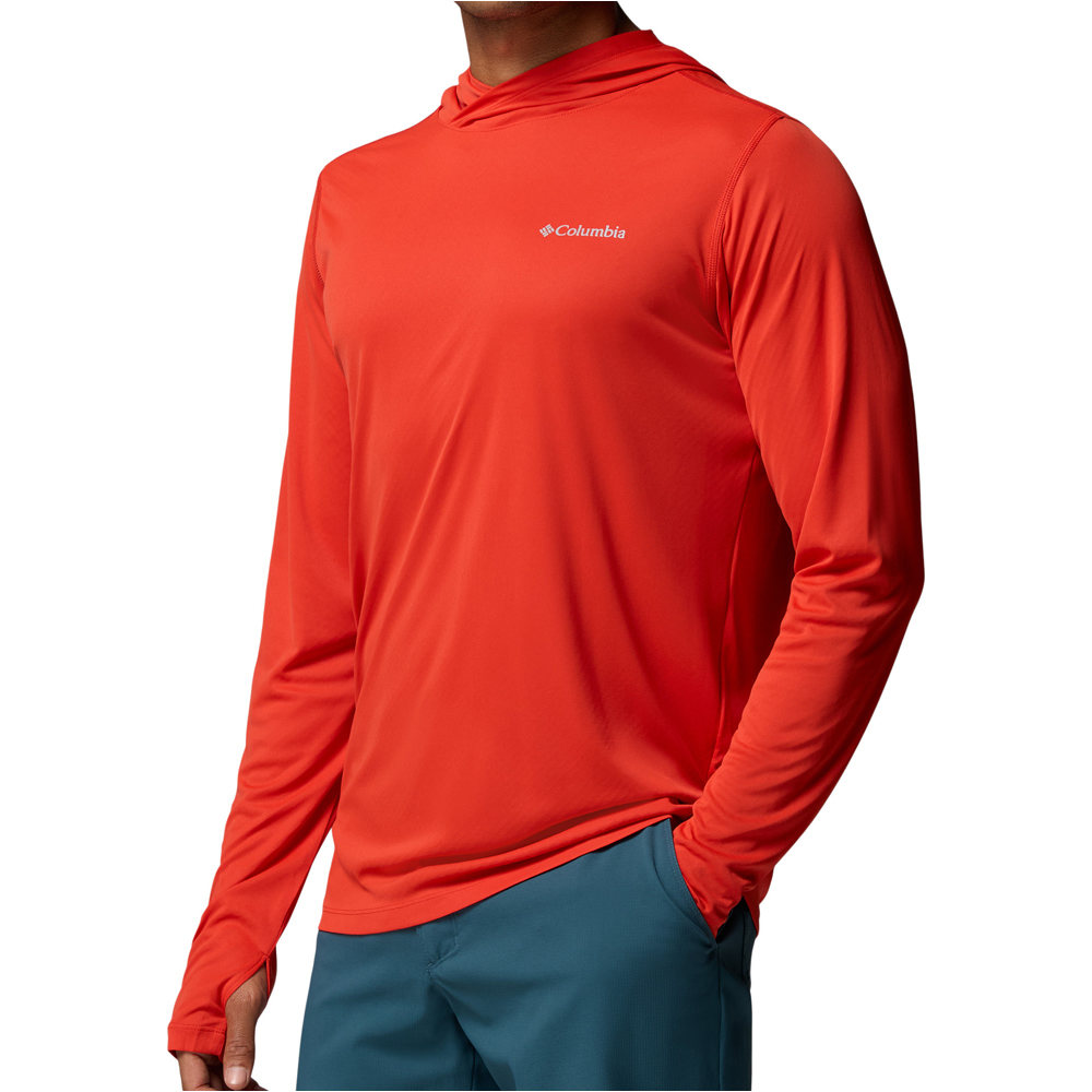 Columbia camiseta montaña manga larga hombre Zero Rules Light Hoodie vista detalle