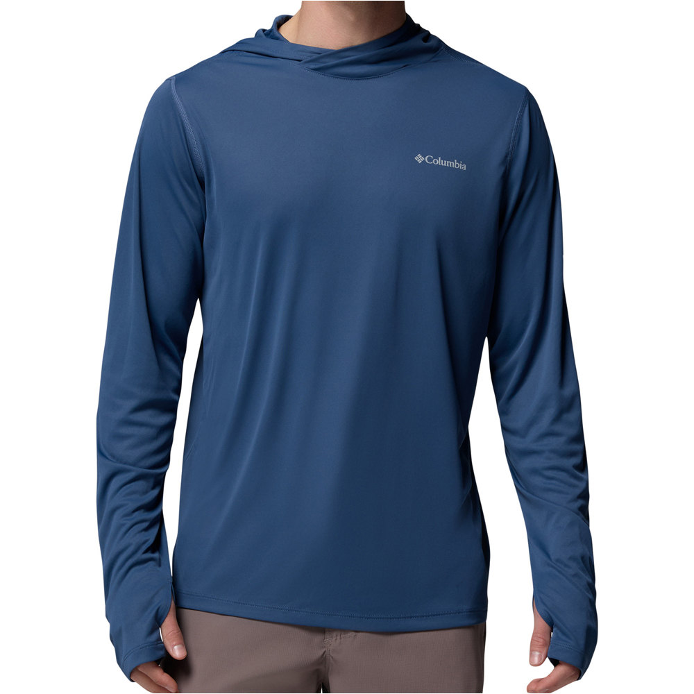 Columbia camiseta montaña manga larga hombre Zero Rules Light Hoodie vista frontal