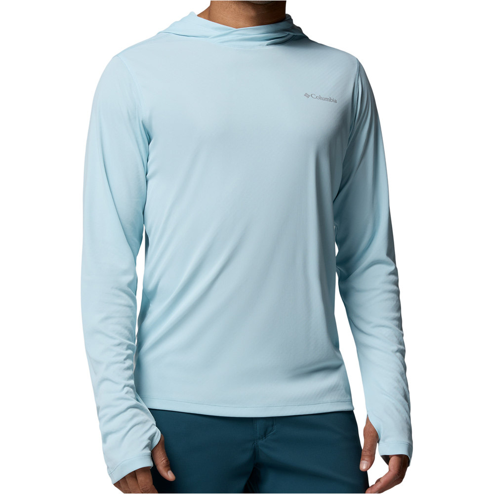 Columbia camiseta montaña manga larga hombre Zero Rules Light Hoodie vista frontal