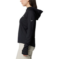 Columbia camiseta montaña manga larga mujer Summit Valley Hoodie vista detalle