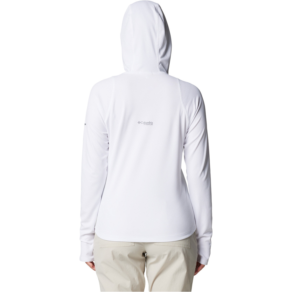Columbia camiseta montaña manga larga mujer Summit Valley Hoodie vista trasera