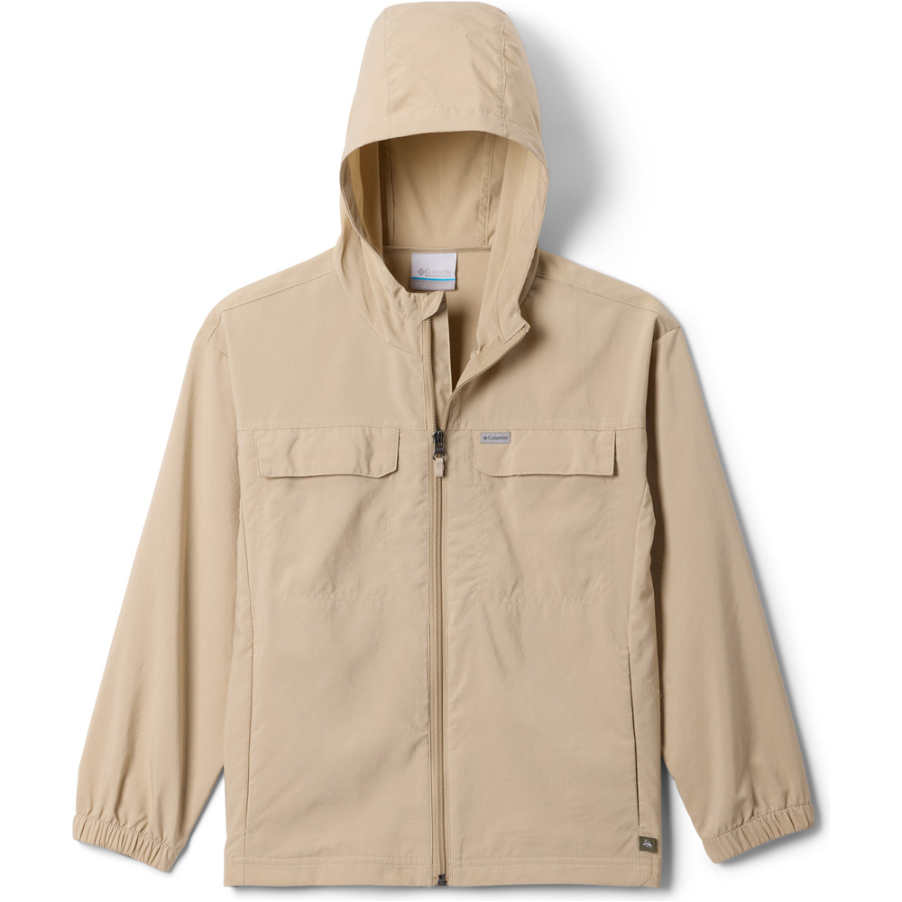 Columbia camiseta montaña manga larga niño Skien Valley Hooded Long Sleeve Shirt vista frontal