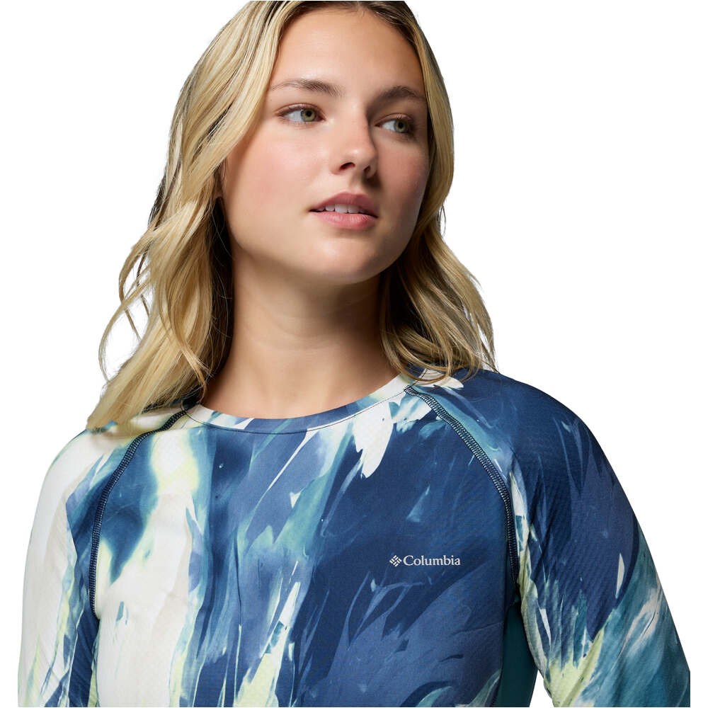 Columbia camiseta térmica manga larga mujer Omni-Heat Infinity Knit LS Crew vista detalle