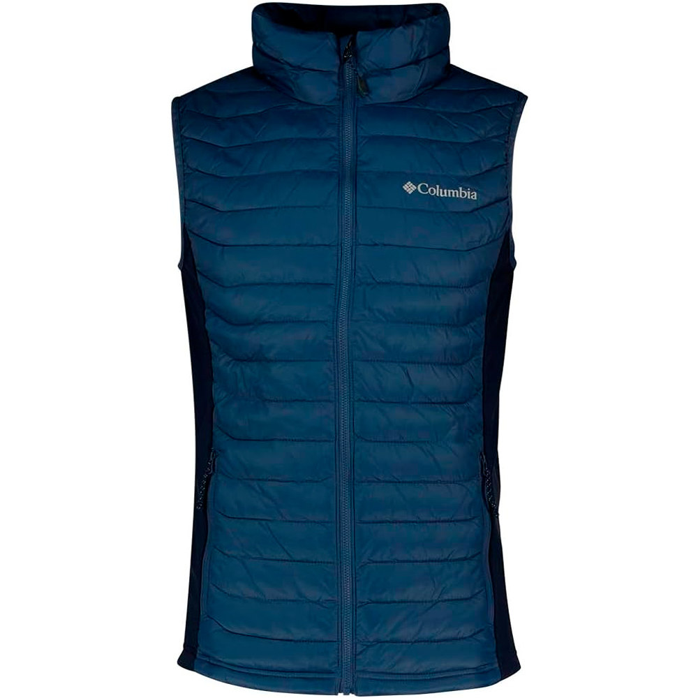 Columbia chaleco outdoor hombre Powder Pass Hybrid Vest vista frontal