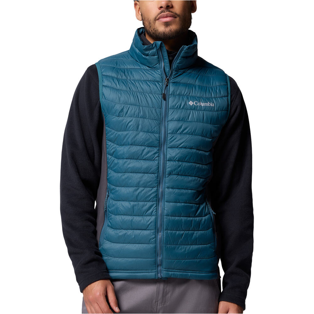 Columbia chaleco outdoor hombre Powder Pass Hybrid Vest vista frontal
