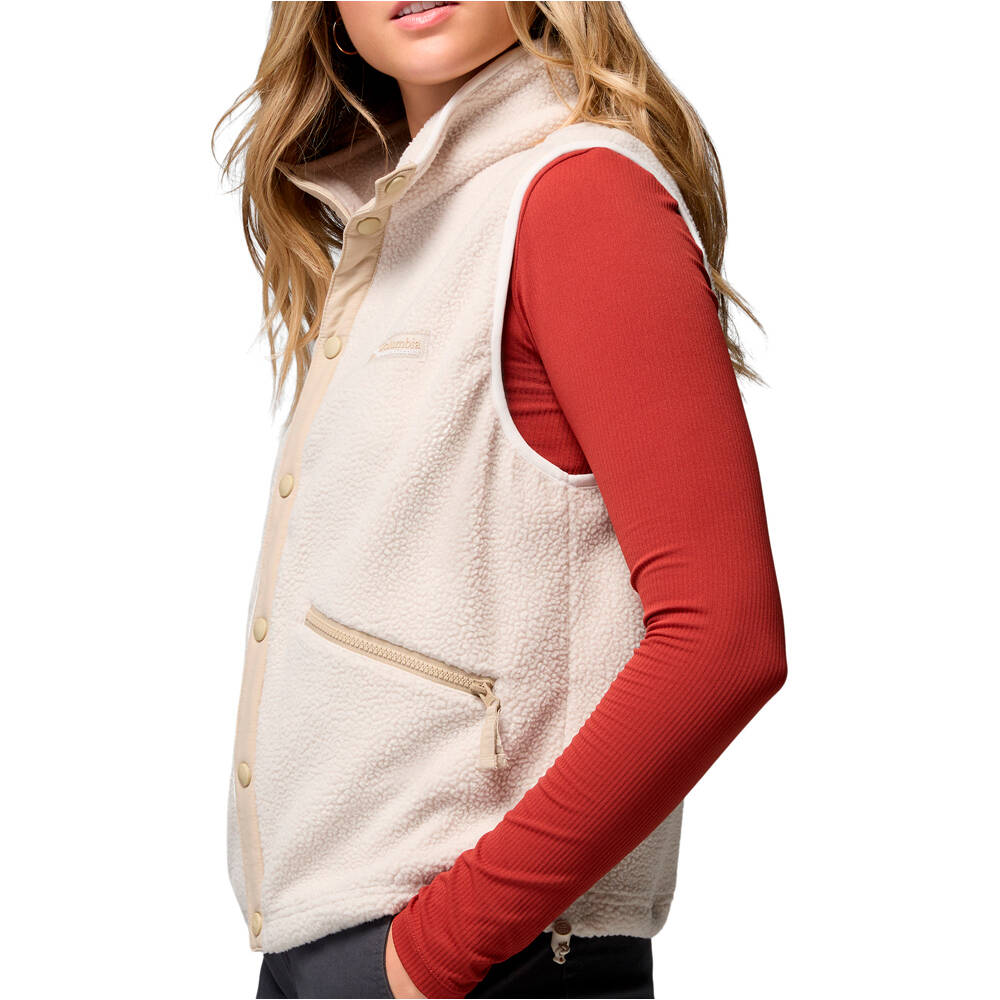 Columbia chaleco outdoor mujer Helvetia Vest vista detalle