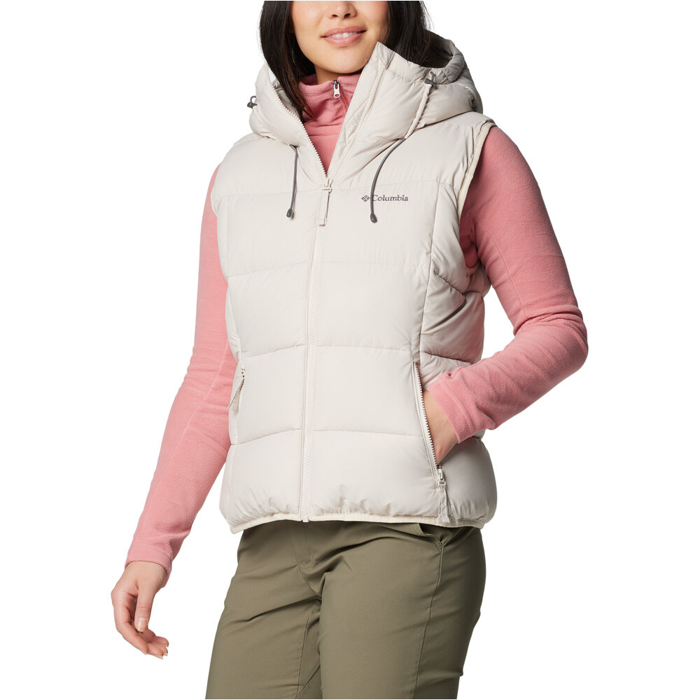 Columbia chaleco outdoor mujer Pike Lake II Insulated Vest vista detalle