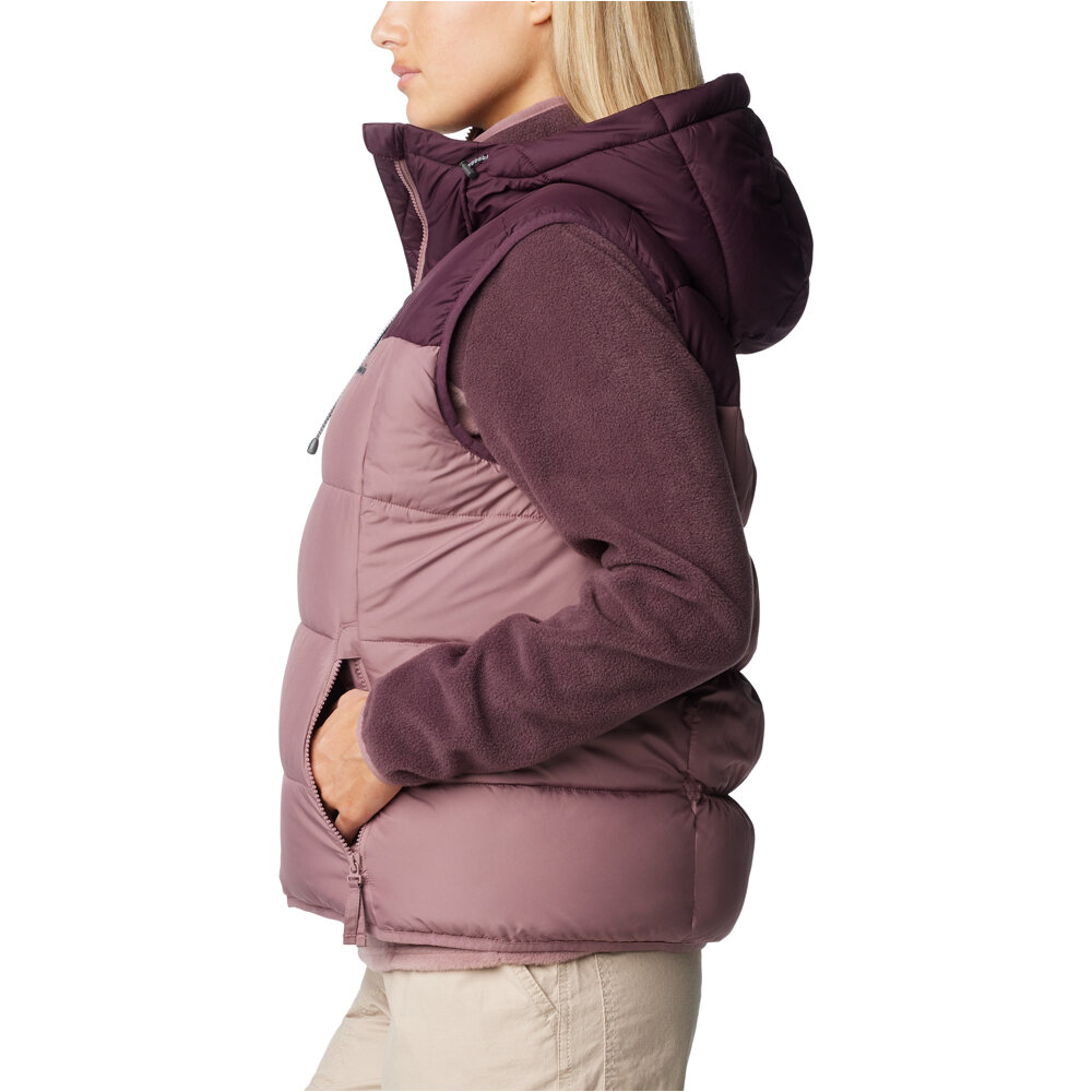 Columbia chaleco outdoor mujer Pike Lake II Insulated Vest vista detalle
