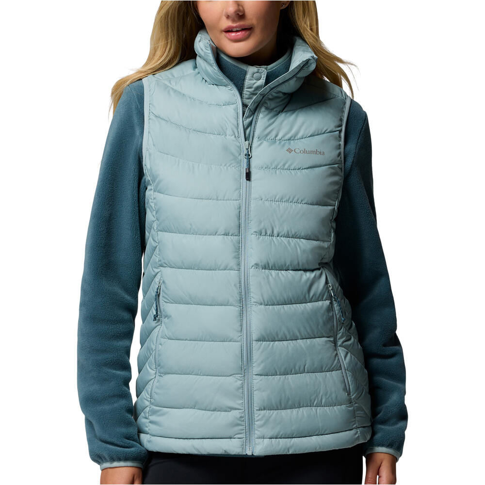 Columbia chaleco outdoor mujer Powder Lite II Vest vista frontal