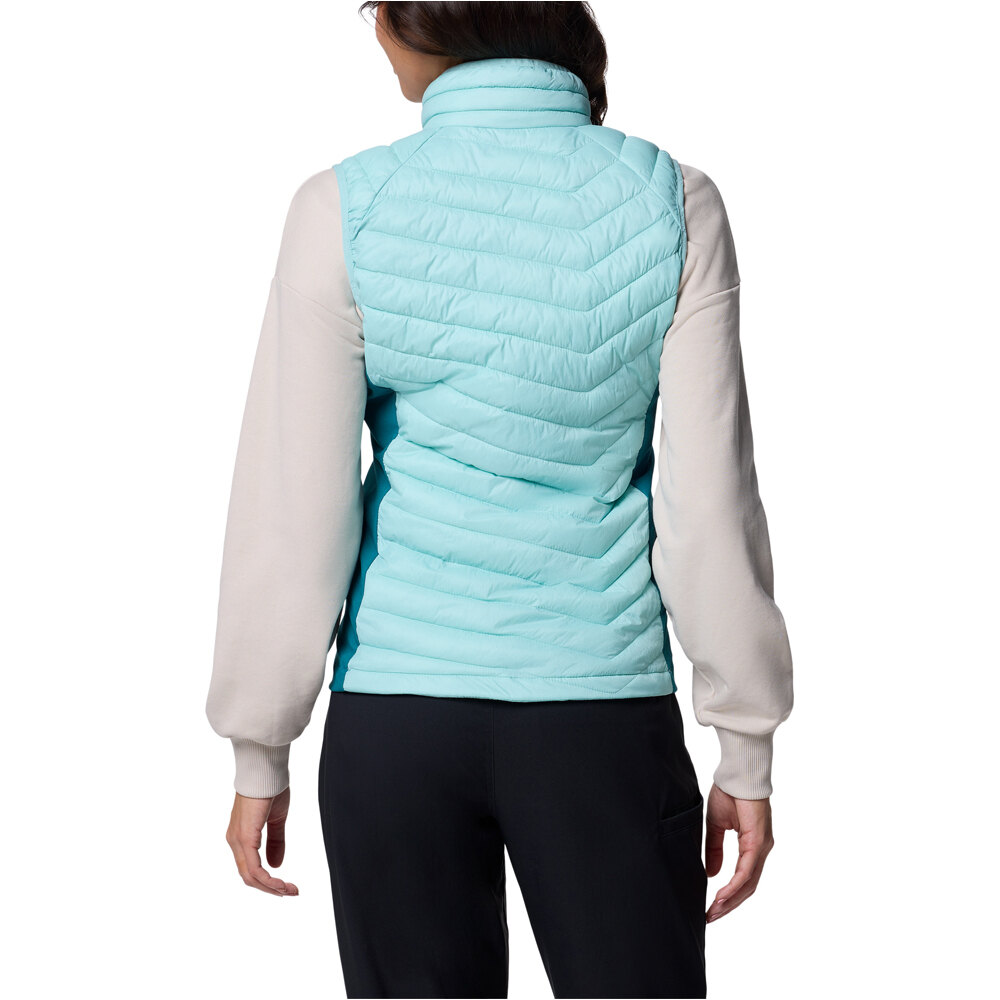 Columbia chaleco outdoor mujer Powder Pass II Hybrid Vest vista trasera