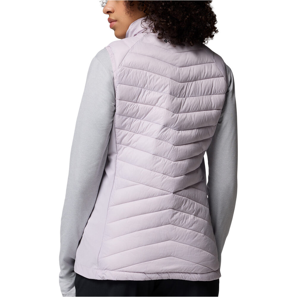 Columbia chaleco outdoor mujer Powder Pass III Hybrid Vest vista trasera
