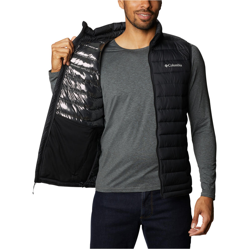 Columbia chaleco polar hombre Powder Lite  II Vest vista detalle