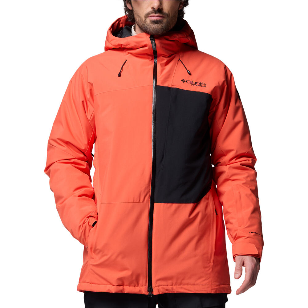Columbia chaqueta esquí hombre Winter District III Jacket Orange vista frontal