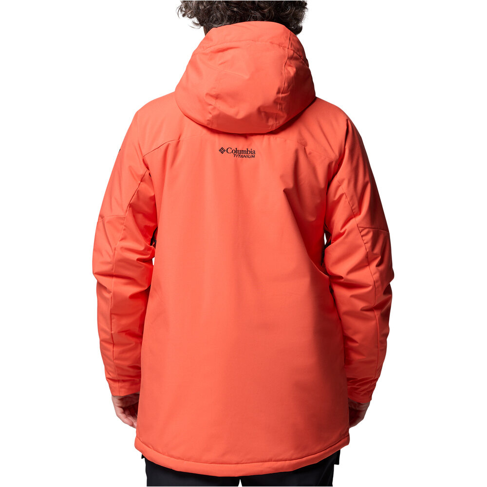 Columbia chaqueta esquí hombre Winter District III Jacket Orange vista trasera