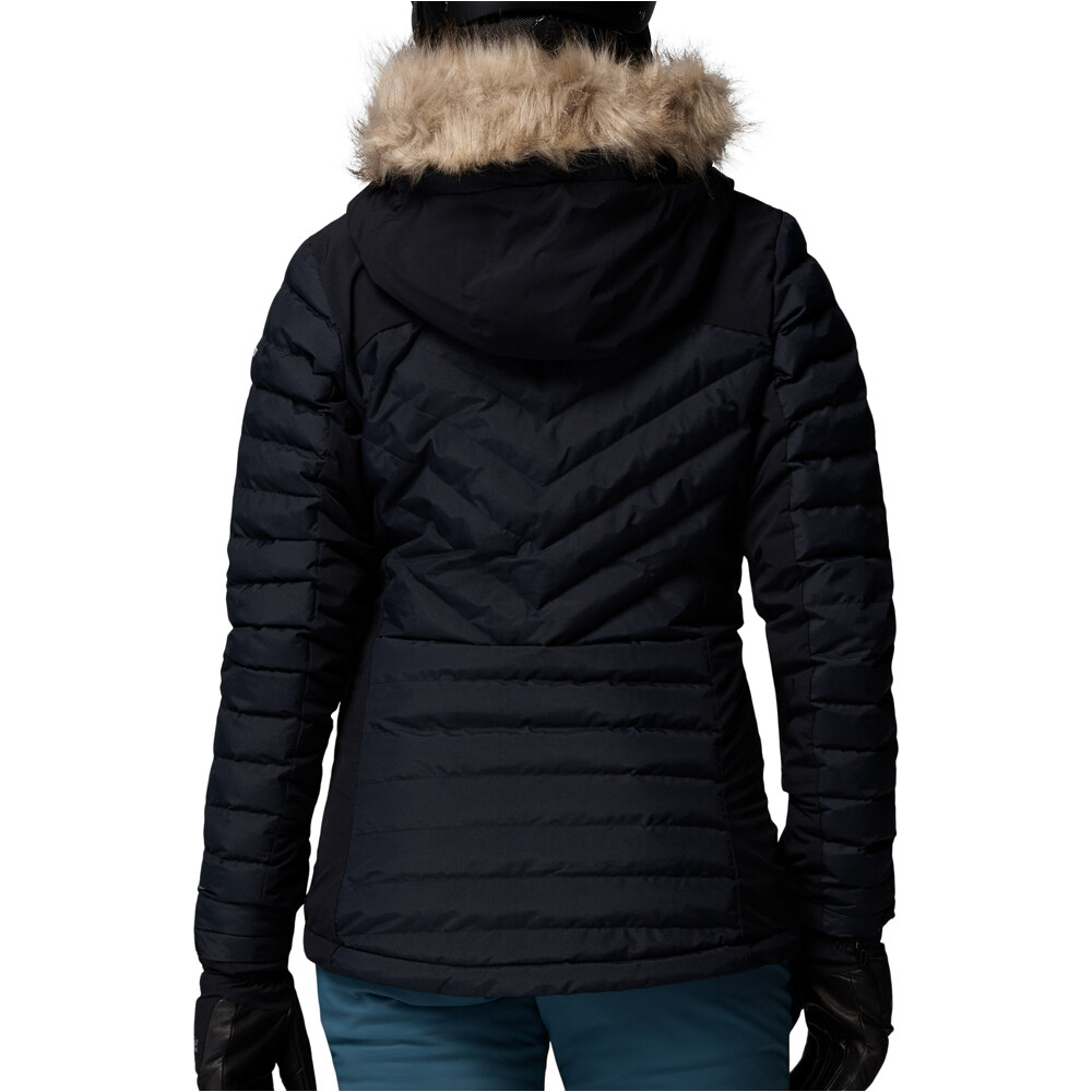 Columbia chaqueta esquí mujer Bird Mountain III Insulated Jacket Black vista trasera