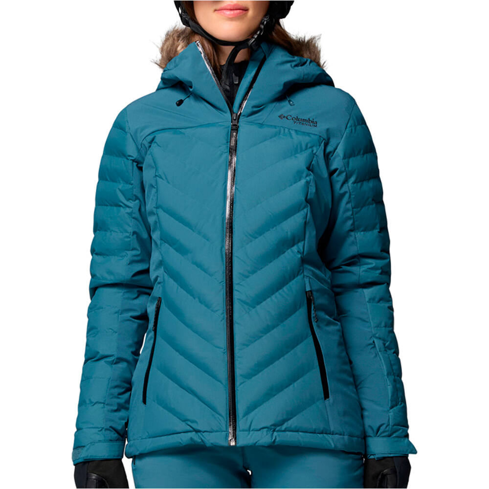 Columbia chaqueta esquí mujer Bird Mountain III Insulated Jacket Blue vista frontal
