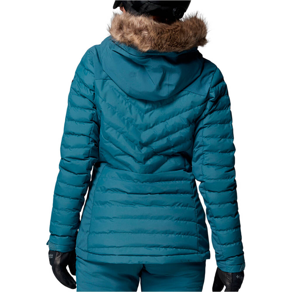 Columbia chaqueta esquí mujer Bird Mountain III Insulated Jacket Blue vista trasera