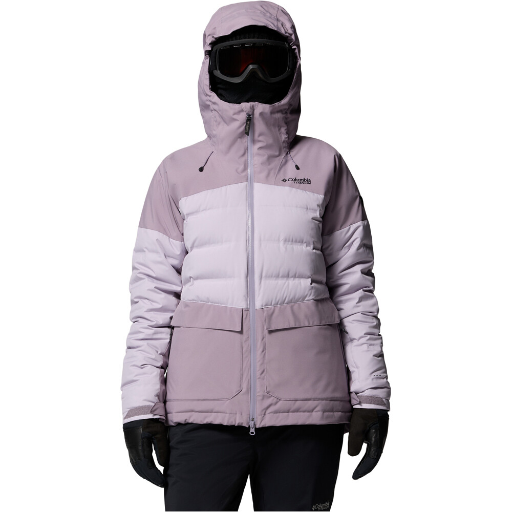 Columbia chaqueta esquí mujer Glacier Ridge Down Jacket vista frontal