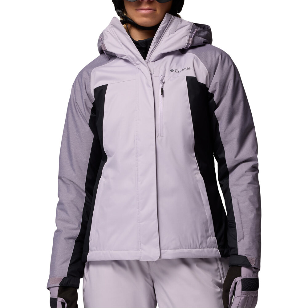 Columbia chaqueta esquí mujer Snowy Summit Insulated Jacket Purple vista frontal