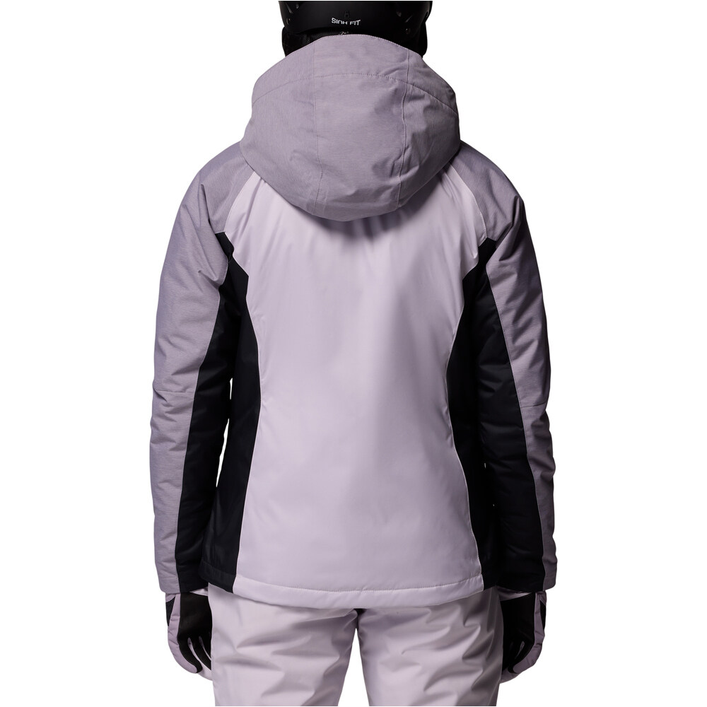 Columbia chaqueta esquí mujer Snowy Summit Insulated Jacket Purple vista trasera