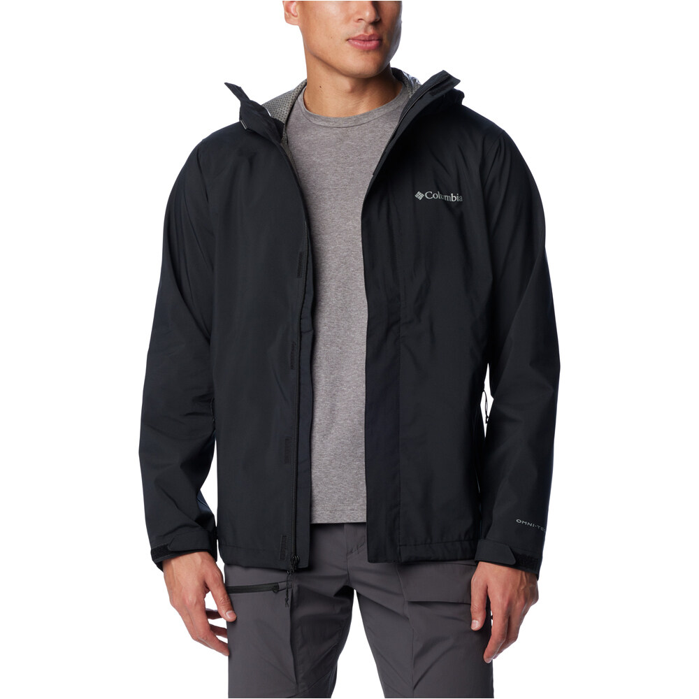 Columbia chaqueta impermeable hombre Earth Explorer II Shell vista detalle