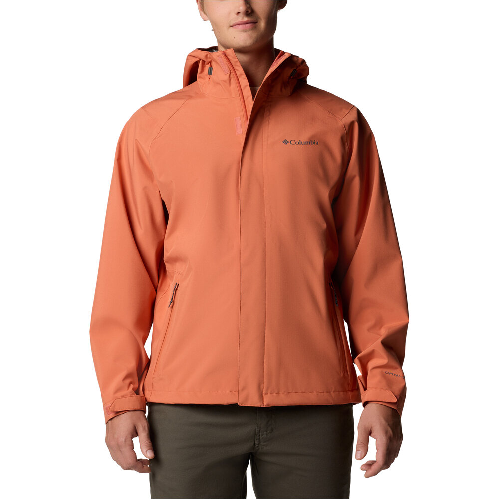 Columbia chaqueta impermeable hombre Earth Explorer II Shell vista frontal
