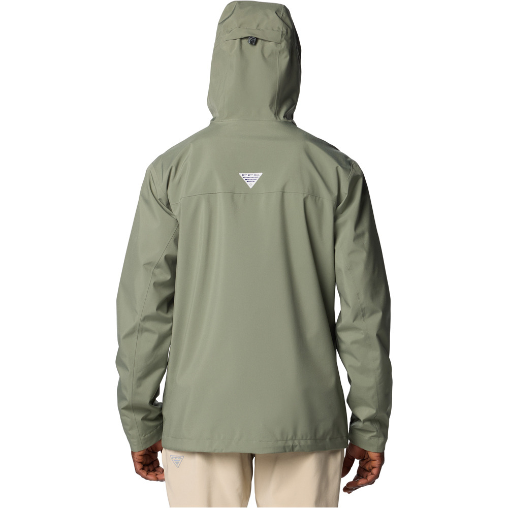 Columbia chaqueta impermeable hombre PFG Mackenzie River Jacket vista trasera