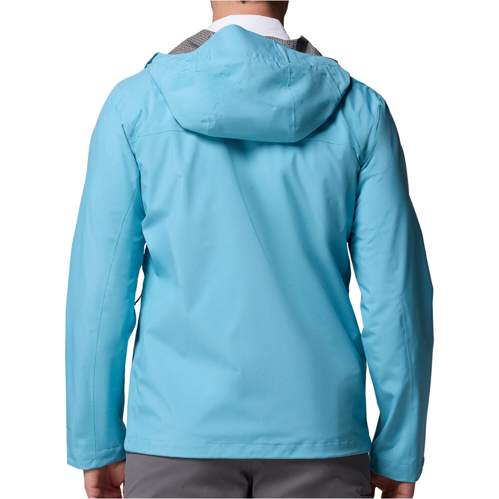 Columbia chaqueta impermeable hombre PFG Mackenzie River Jacket vista trasera