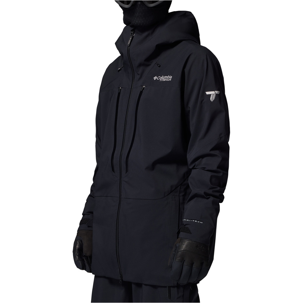 Columbia chaqueta impermeable hombre Platinum Peak II 3L Shell vista detalle