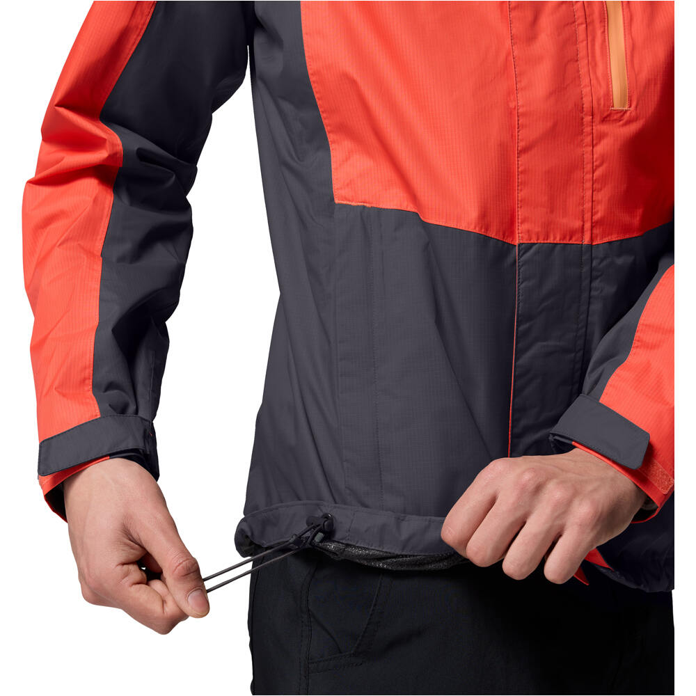 Columbia chaqueta impermeable hombre Pouring Adventure III Jacket vista detalle